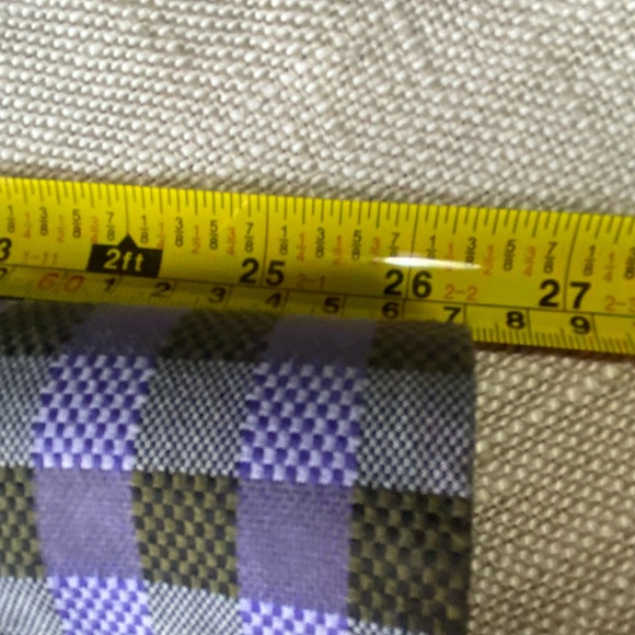 Robert Graham Purple Check Cotton Lightweight Embroidery Cuffs Shirt - Sz-2XL - Picture 15 of 16